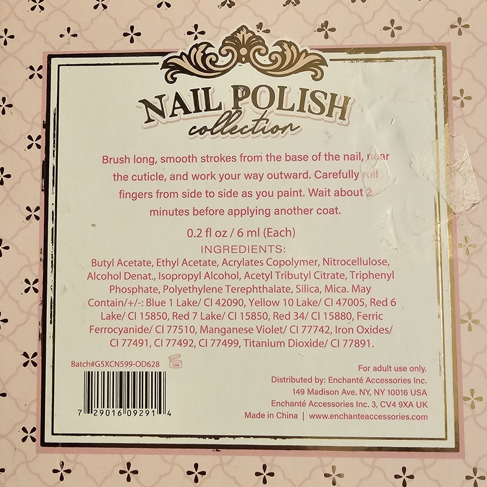 Nail Polish Collection Set with Gold Caps - Picture 2 of 5